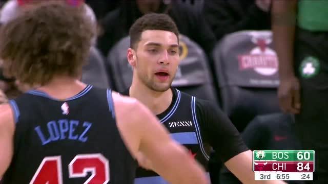 19,拉文空砍45分公牛惜败凯尔特人  